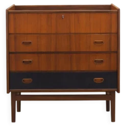 Coiffeuse en teck, design danois, années 1970, fabriquée au Danemark