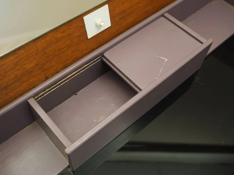Coiffeuse en teck, design danois, années 1970, fabriquée au Danemark