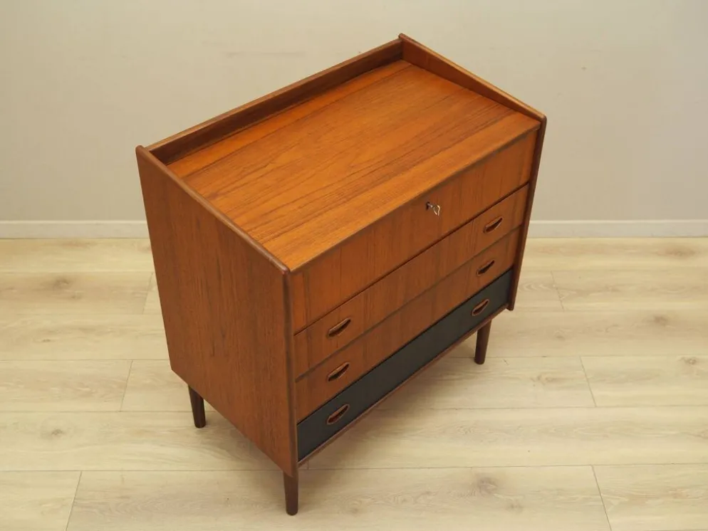 Coiffeuse en teck, design danois, années 1970, fabriquée au Danemark