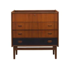 Coiffeuse en teck, design danois, années 1970, fabriquée au Danemark