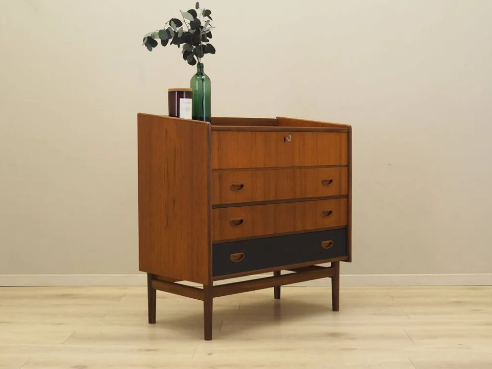 Coiffeuse en teck, design danois, années 1970, fabriquée au Danemark