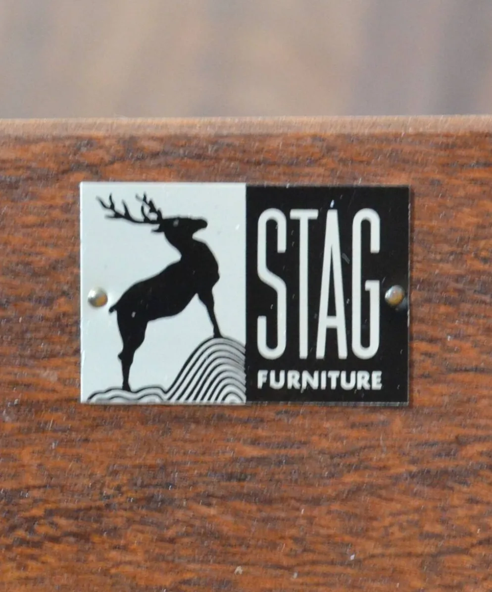 Coiffeuse en teck 'Stag' vintage des années 50