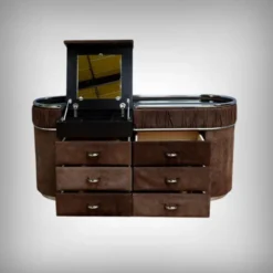 Coiffeuse et son Pouf, design Italien – 1970