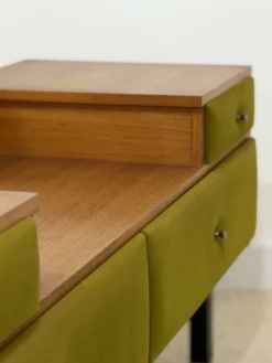 Coiffeuse et son pouf par Roger Landault, années 70