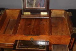 Coiffeuse Louis XVI en Marqueterie de Bois de Rose et Palissandre XVIIIe