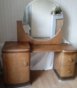 Coiffeuse miroir rond