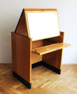 Coiffeuse moderniste avec miroir réglable, années 1950