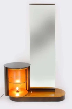 Coiffeuse restaurée avec miroir par J. Halabala pour Up Zavody, années 1940.