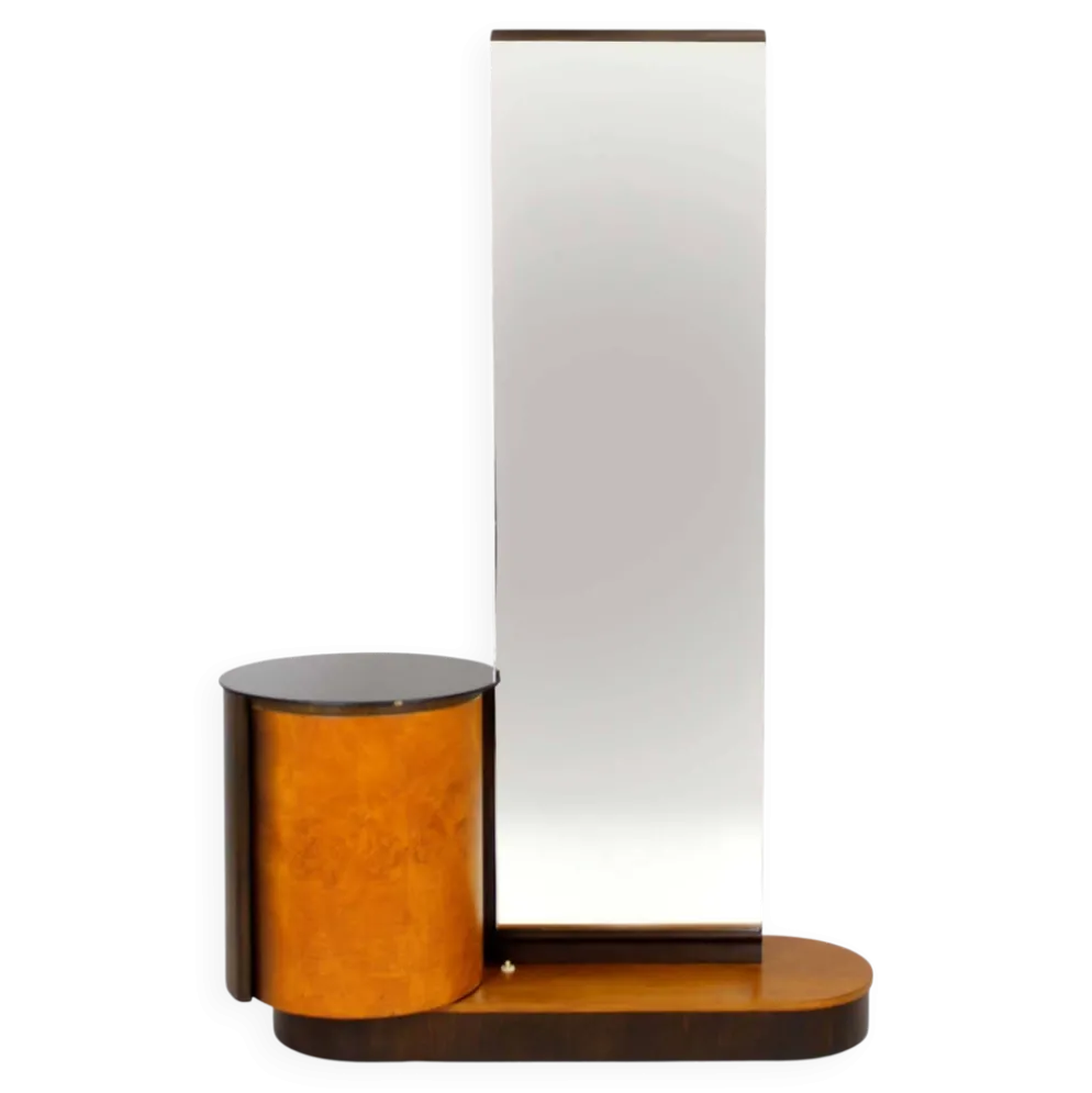 Coiffeuse restaurée avec miroir par J. Halabala pour Up Zavody, années 1940.