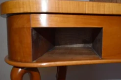 Coiffeuse rognon et sa chauffeuse en merisier – 1950