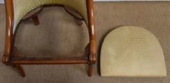 Coiffeuse rognon et sa chauffeuse en merisier – 1950