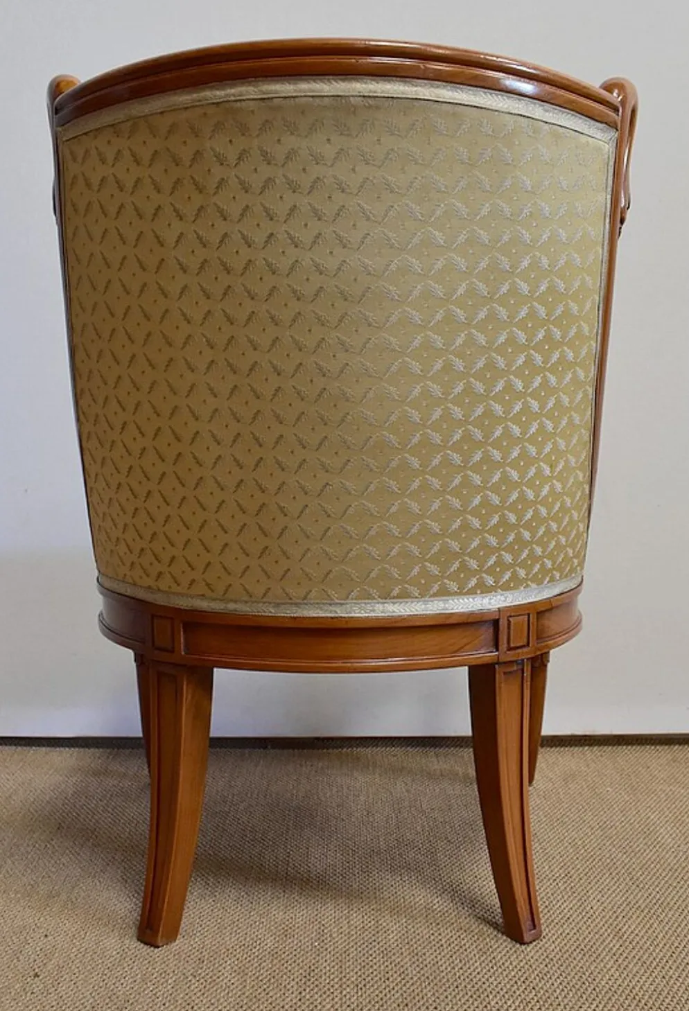 Coiffeuse rognon et sa chauffeuse en merisier – 1950