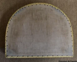 Coiffeuse rognon et sa chauffeuse en merisier – 1950