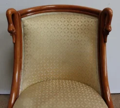 Coiffeuse rognon et sa chauffeuse en merisier – 1950