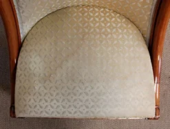 Coiffeuse rognon et sa chauffeuse en merisier – 1950