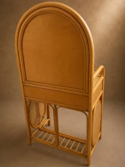 Coiffeuse rotin et cannage Circa 1970