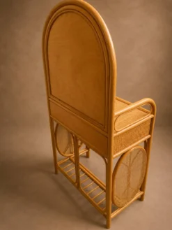 Coiffeuse rotin et cannage Circa 1970