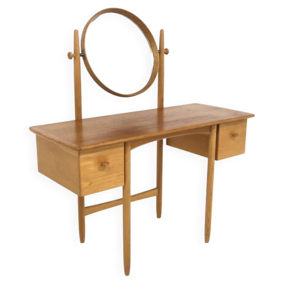 Coiffeuse scandinave en chêne, Engström & Myrstrand, Bodafors Suède, 1960
