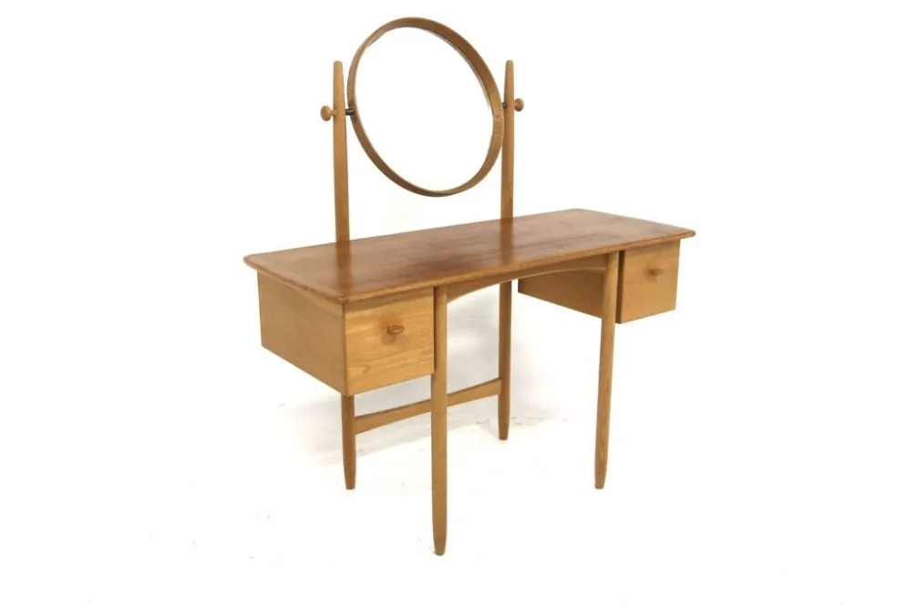 Coiffeuse scandinave en chêne, Engström & Myrstrand, Bodafors Suède, 1960