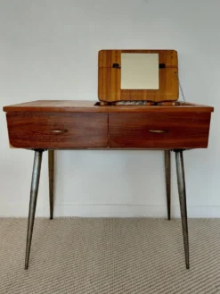 Coiffeuse scandinave en placage teck - années 60