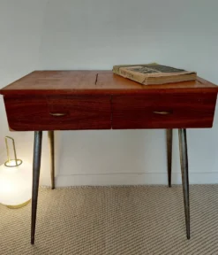 Coiffeuse scandinave en placage teck - années 60