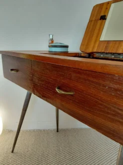 Coiffeuse scandinave en placage teck - années 60