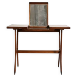 Coiffeuse scandinave en teck avec miroir, années 1960