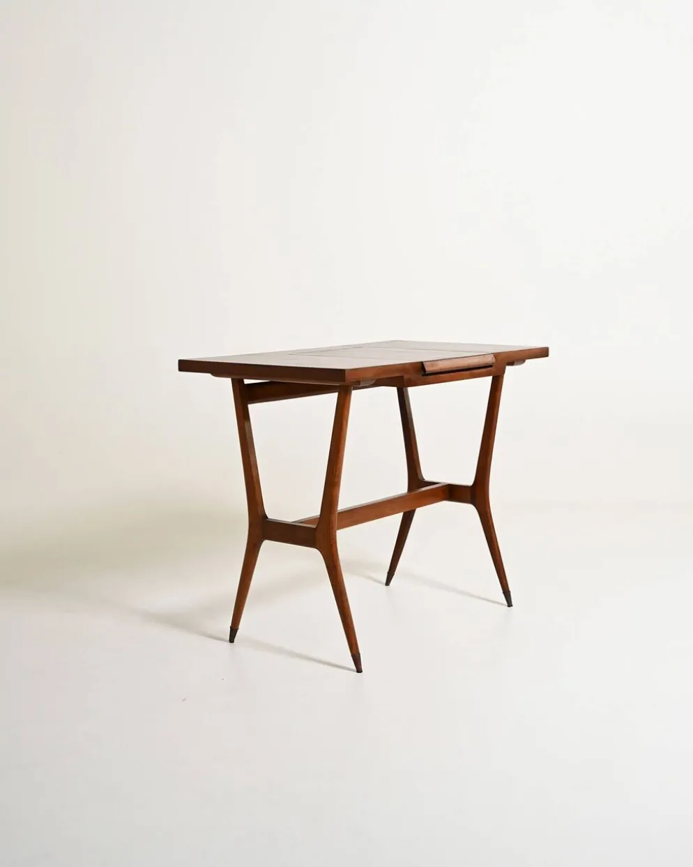 Coiffeuse scandinave en teck avec miroir, années 1960