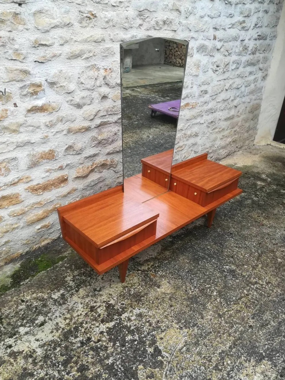 Coiffeuse scandinave en teck