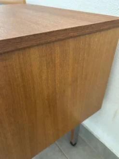 Coiffeuse scandinave vintage en teck, années 60
