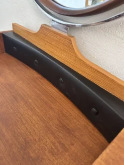 Coiffeuse scandinave vintage en teck, années 60