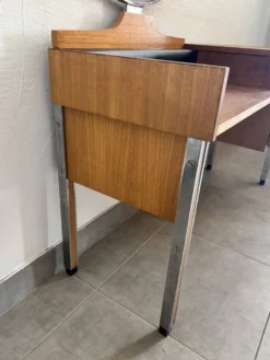 Coiffeuse scandinave vintage en teck, années 60