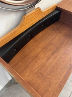 Coiffeuse scandinave vintage en teck, années 60