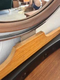 Coiffeuse scandinave vintage en teck, années 60