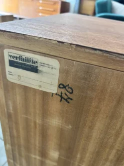 Coiffeuse scandinave vintage en teck, années 60