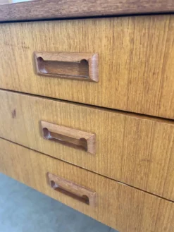 Coiffeuse scandinave vintage en teck, années 60