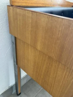 Coiffeuse scandinave vintage en teck, années 60