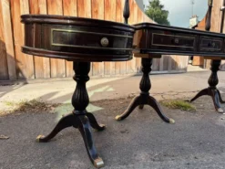 Coiffeuse triptyque vintage 1960s en acajou– signée G. Blouin Nantes