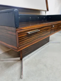 Coiffeuse vanité du milieu du siècle table de maquillage vintage design années 1970