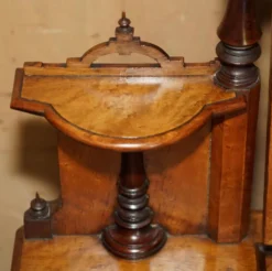 Coiffeuse Victorienne en Amboyna et Ébène Restaurée