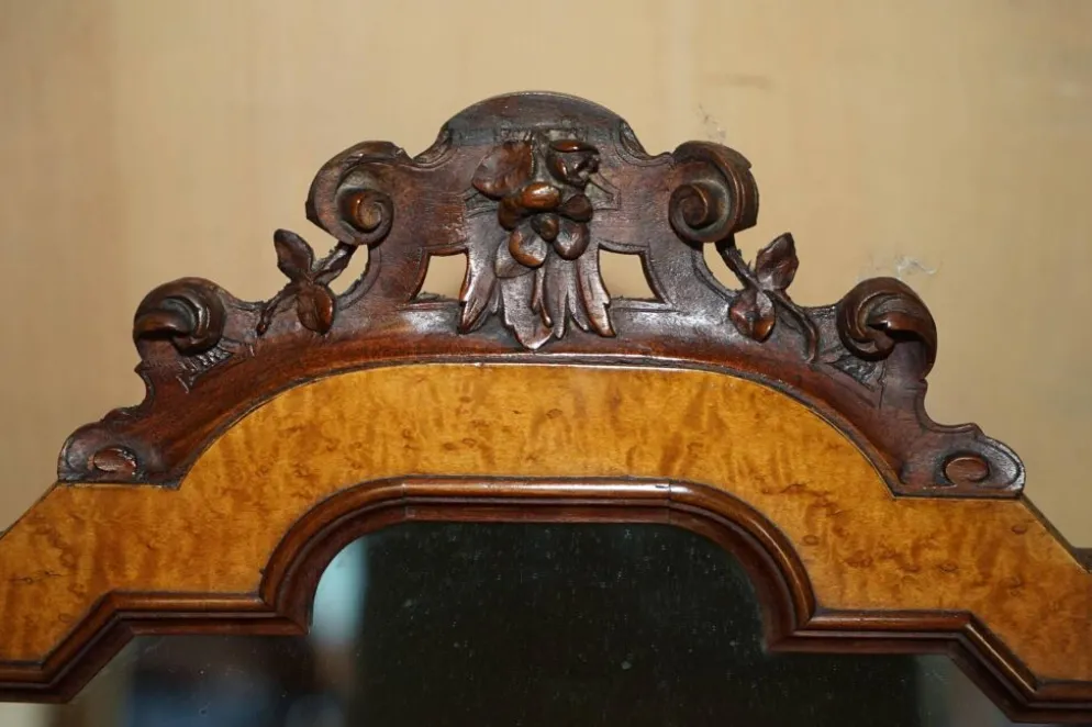 Coiffeuse Victorienne en Amboyna et Ébène Restaurée