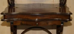Coiffeuse victorien Thonet en bois courbé avec tabouret réglable