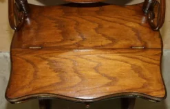 Coiffeuse victorien Thonet en bois courbé avec tabouret réglable