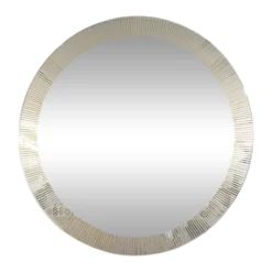 Coiffeuse vintage avec garnitures dorées et miroir, années 1950/1960
