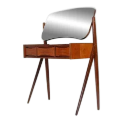 Coiffeuse vintage danoise Arne Vodder en teck MCM des années 60-70