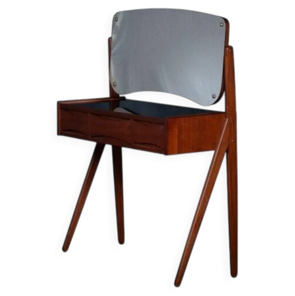 Coiffeuse vintage danoise de l'usine de meubles Ølholm, années 1960.