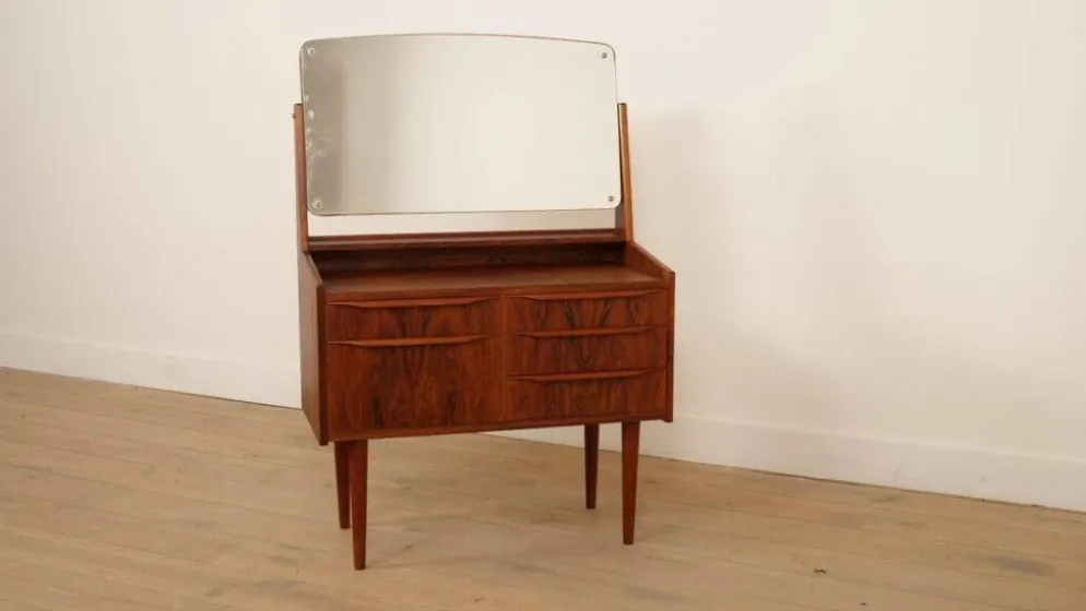 Coiffeuse vintage | Design danois | Teck