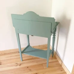 Coiffeuse vintage en bois peint