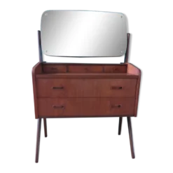 Coiffeuse vintage en teck Danemark 1960