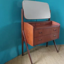 Coiffeuse vintage en teck Danemark 1960